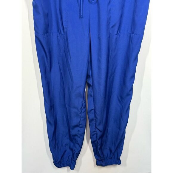 Express Royal Blue Tie Waist Jumpsuit Size X Small - Picture 3 of 10